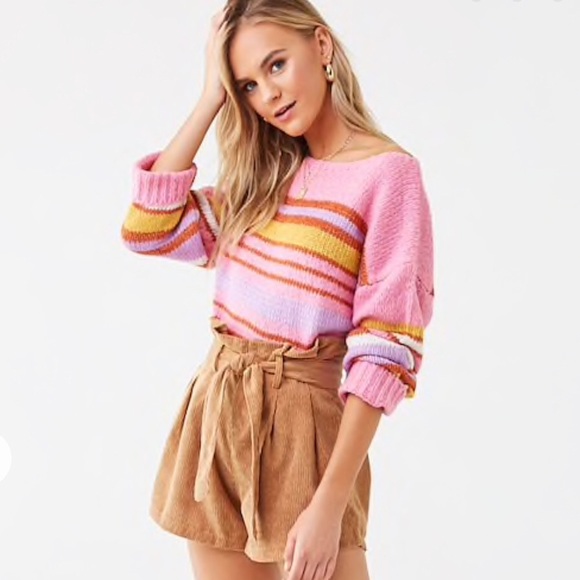 Forever 21 Pants - Corduroy Paperbag Shorts